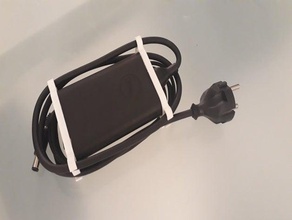 dell 65w charger cable organizer 3d print model - Mito3D