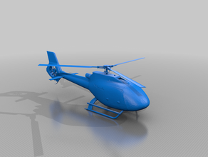 l'hélicoptère 3dmodel flugzeug helikopter de modèle modellflugzeug 3d print model - Mito3D