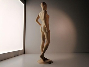 alice - mulher de pé pose a 3d print model - Mito3D