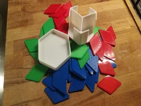 Fliesen spielen geometrie math Schule tile 3d print model - Mito3D