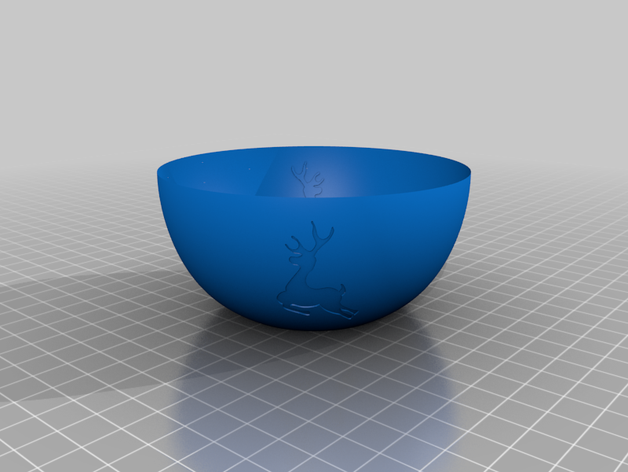 christmas bowl 3D print model - Mito3D