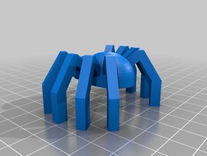 basit halloween örümcek modeli 3d print model - Mito3D