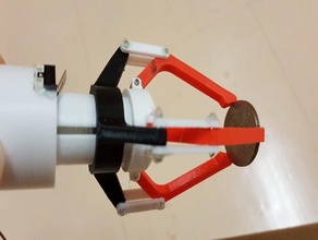 3-dedo garra del robot de interruptor límite n20 motor el la robótica 3d print model - Mito3D