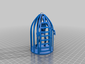 skeleton hanging cage 3d print model - Mito3D