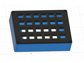 24 porta keystone caixa 3d print model - Mito3D