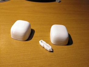 cutted superellipsoid snap pin 3d print model - Mito3D