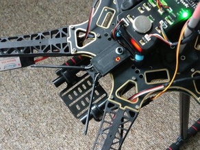 flysky compatible fli14+ receptor titular de la antena montaje drone el monte 3d print model - Mito3D