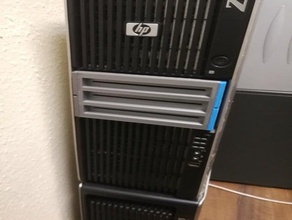 ssd caddy hp z600 any computer 2x 51 4 slot open 3d print model - Mito3D