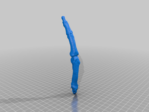 skeleton finger magic wand halloween 3d print model - Mito3D