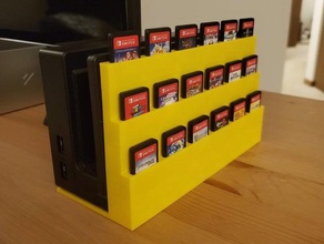 switch dock cartridge holder game case nintendo videogame video 3d print model - Mito3D