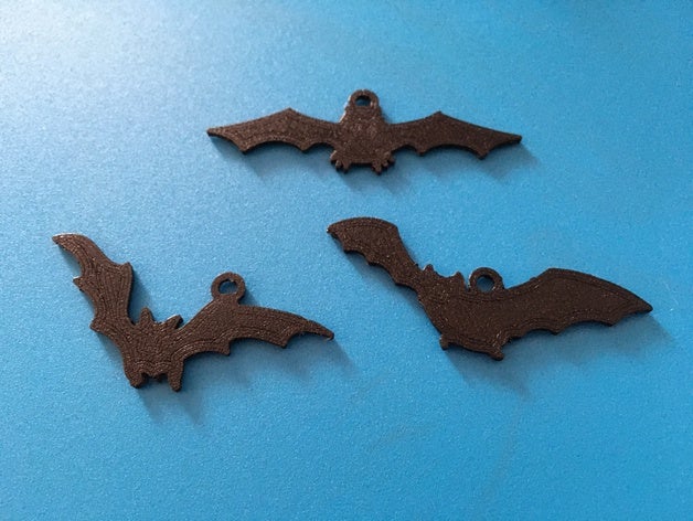 halloween hanging bats bat decoration ornament ornaments party prop hook 3D print model - Mito3D