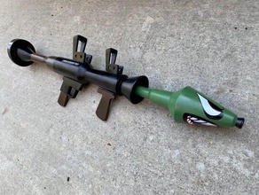 fortnite bazooka L'impression 3d arme à feu prusa i3 mk3 silhouette la cameo 3d print model - Mito3D