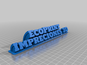 meu personalizados varrendo 2-nome de linha da placa texto personalizado 3d print model - Mito3D