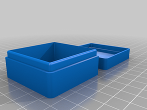 rounded empty storage box - openscad 3d print model - Mito3D