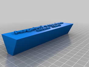 my customized nameplate 2 3d print model - Mito3D