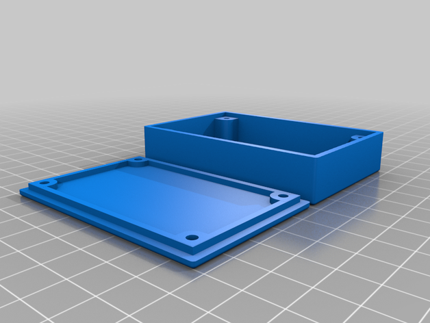 project box lid screws customized 3D print model - Mito3D