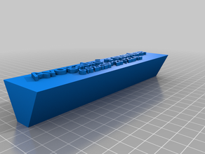 meine individuelle Türschild-3 avogadro-Zahl kundengebundene 3d print model - Mito3D