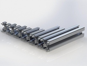 profilati estrusi alluminio 30mm x t-slot 8mm modulari 3d yazıcı alüminyum profiller cnc makine diy profilato solidworks stl 3d print model - Mito3D