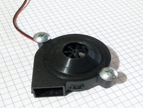 turbo kompresör çarkı Eki 50x50 blower fan soğutma fanı Turbo 3d print model - Mito3D