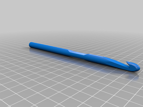 my customized parametric crochet hook 3d print model - Mito3D