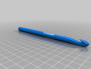 my customized parametric crochet hook 3d print model - Mito3D