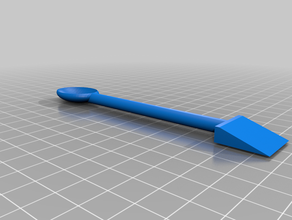 parametrik spatula özelleştirilebilir bilim 3d print model - Mito3D