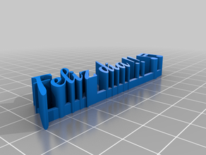 meu personalizada 3d placa de nome personalizado 3d print model - Mito3D