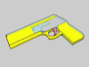 rubber gun remix 3d print model - Mito3D