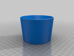 knurled coffee sleeve 3d print model - Mito3D