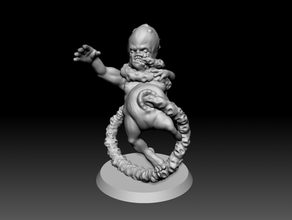 supportless atropal baby dnd horror monster Untoten 3d print model - Mito3D