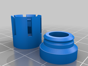 re-joining distant holder screw logo 3d print model - Mito3D
