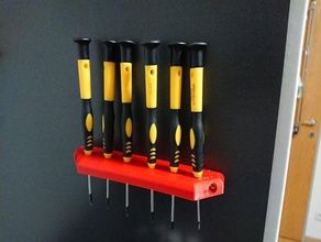 simple screwdriver wallmount 3d print model - Mito3D