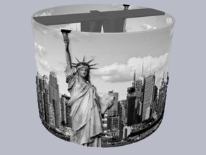 new-york lithophane abajur ampul tutucu newyork 3d print model - Mito3D