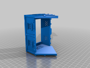 Ortaçağ ışıklar - birinci kat kapı remix 28 mm wargaming arazi 3d print model - Mito3D