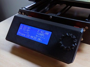 prusa i3 mk3s coperchio dello schermo lcd pulito 3d print model - Mito3D