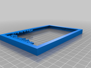 picture frame 10 x 15 cm text - customizaiton possible freecad created free pictureframe hanger stand 3d print model - Mito3D