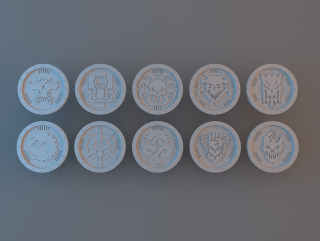 necromunda-Token marker necromunda tabletop token wargaming 3D print model - Mito3D