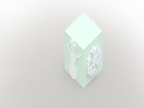 enfeite de natal a arte árvore cubo decoração casa religião religiosa religiosas religioso, pontos turísticos neve boneco 3d print model - Mito3D