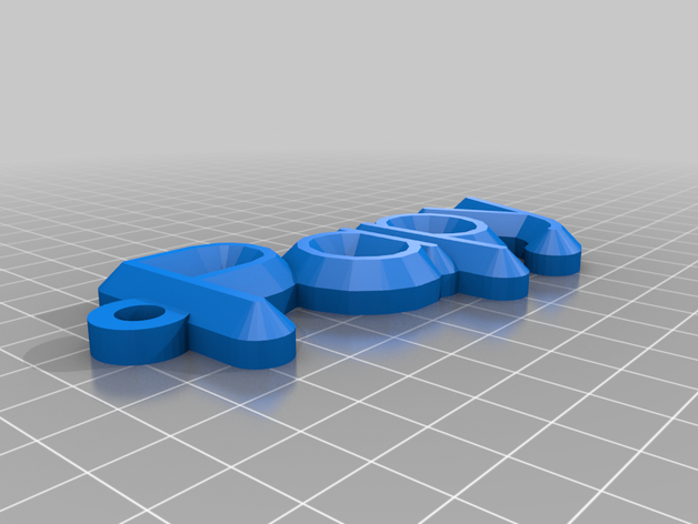 porte cl papy personnalisé 3D print model - Mito3D