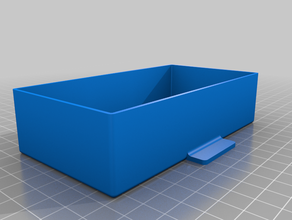 my customized drawer box hex pattern sides 3d print model - Mito3D