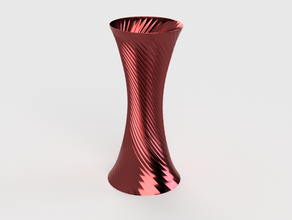 tall spiral vase container flower quick print 3d print model - Mito3D