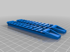 keymod rail personalized airsoft accesories rails 3d print model - Mito3D