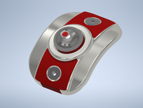 bouton de tube 50mm - oetiker bouton-poussoir le 3d print model - Mito3D