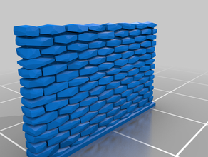 wall stone 2 customized 3d print model - Mito3D