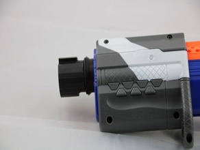 nerf aplpha trooper barrel adapter blaster dartblaster nerfgun gun mod 3d print model - Mito3D