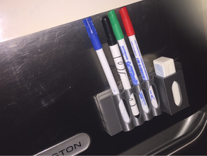 marcador de borracha titular quadro branco magnético suporte ímã geladeira comunicações 3d print model - Mito3D