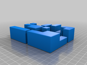 puzzlecad versione incastro a puzzle cubo 1 3d print model - Mito3D
