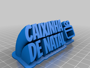 caixinha natal 2 su misura 3d print model - Mito3D