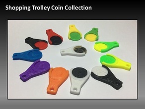shopping trolley coin birthday christmas gift holder token 3d print model - Mito3D