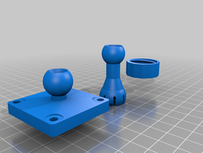 il mio personalizzato palla & snodo su misura 3d print model - Mito3D